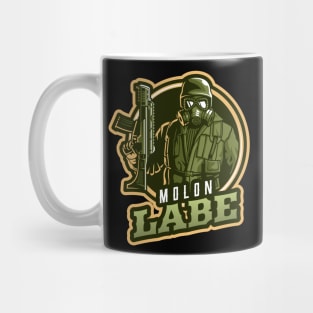 The Gas Mask Soldier With A Rifle Mug